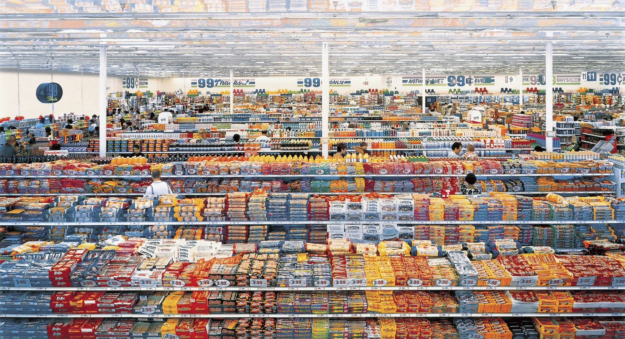 99 Cent II Diptychon by Andreas Gursky