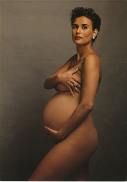 Demi Moore, Vanity Fair — Pregnant Nude, 1991 — Annie Leibovitz