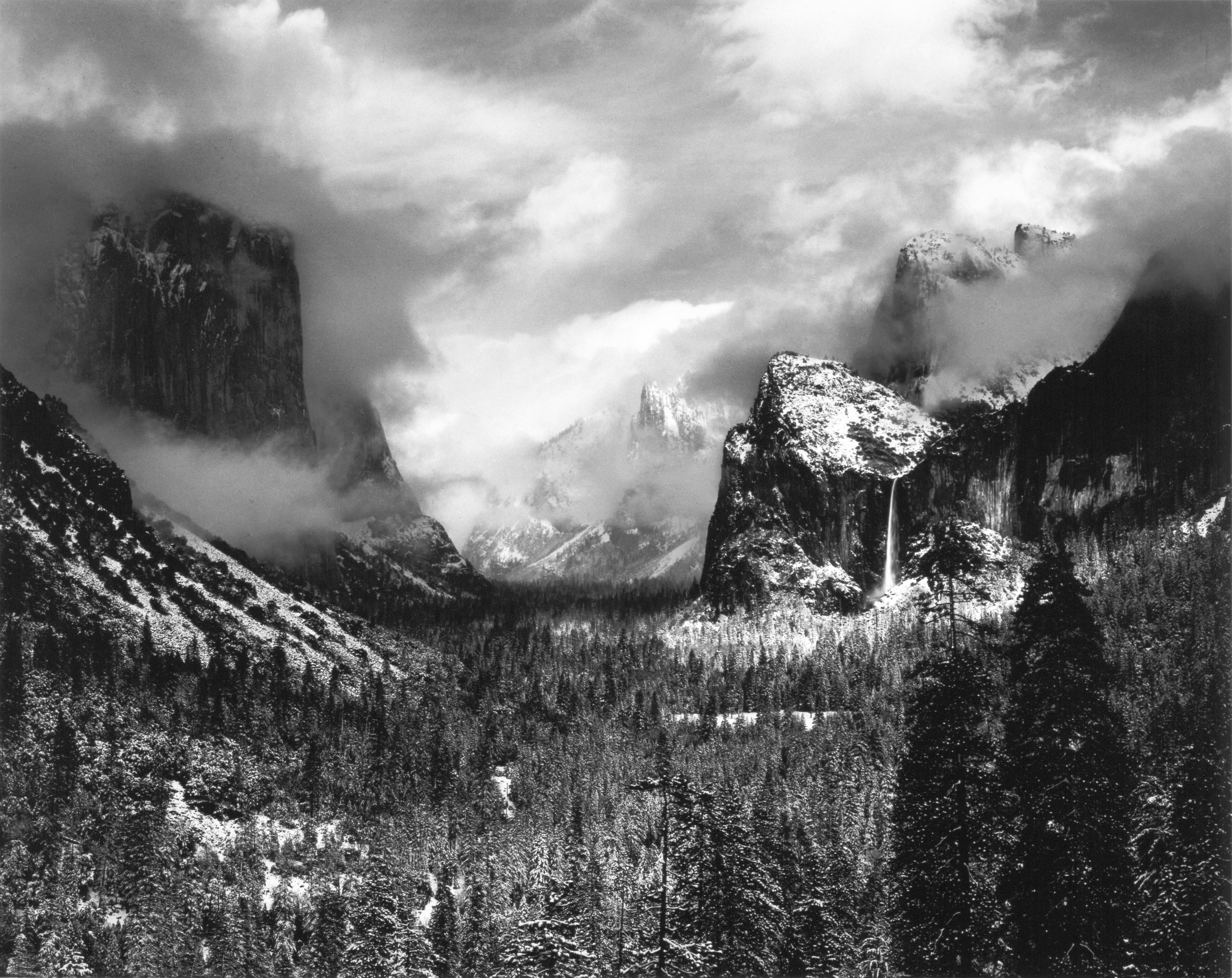 Ansel Adams - Clearing Winter Storm, Yosemite National Park, 1944