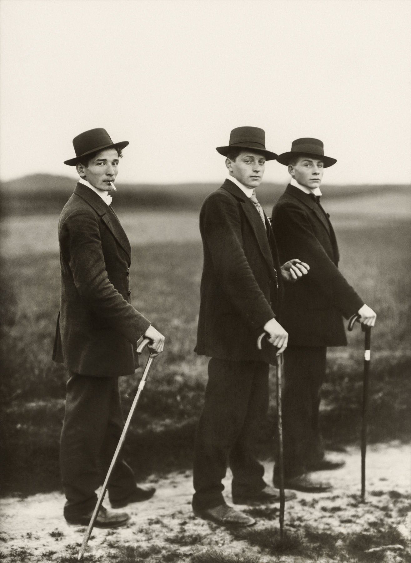 Young Farmers on Their Way to a Dance, Westerwald, 1914