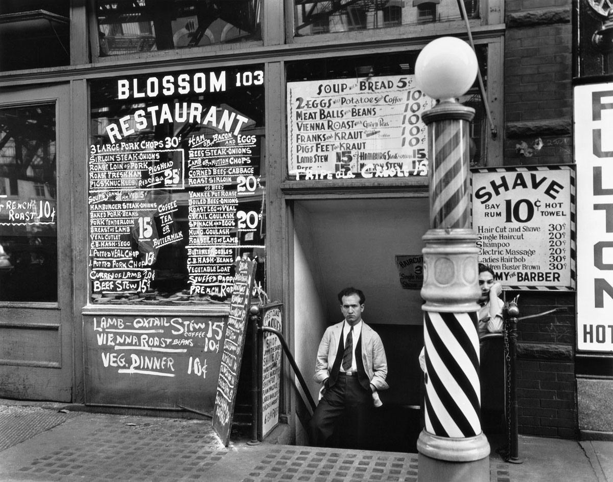 Blossom Restaurant, 103 Bowery, New York, 1935