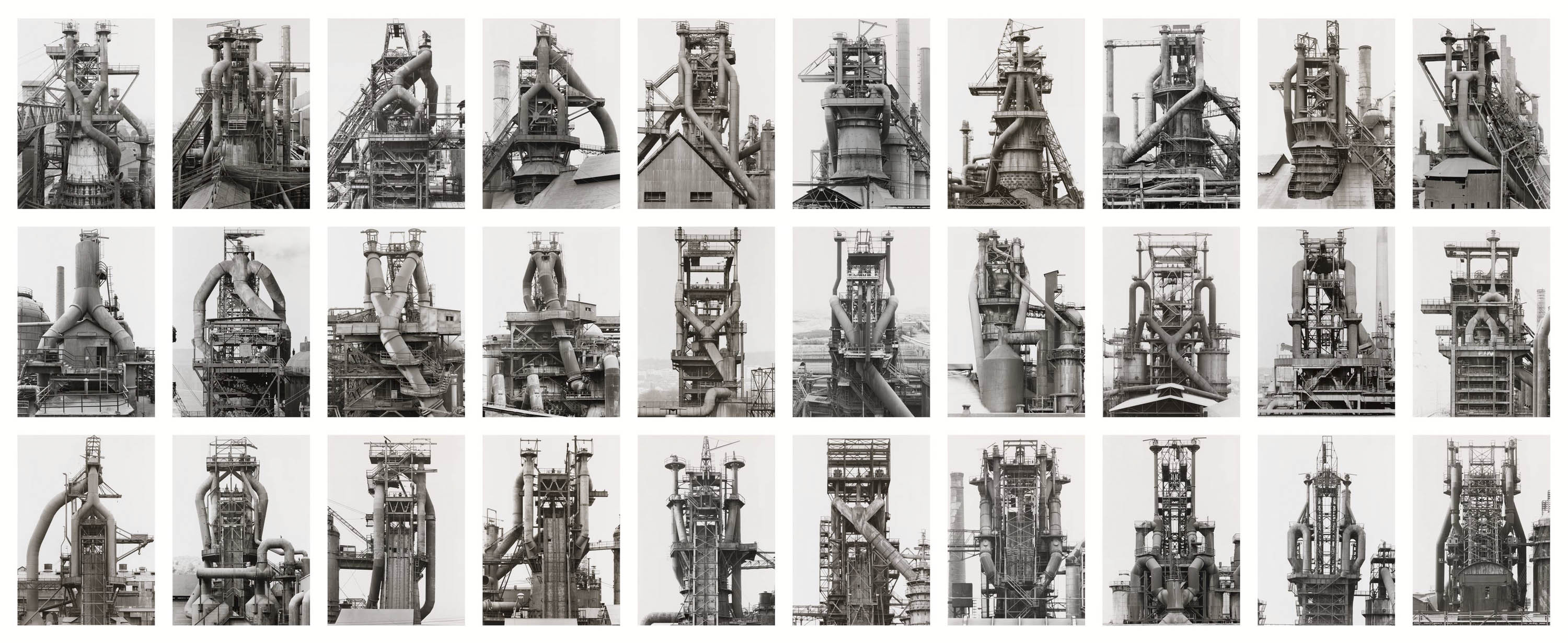 Blast Furnaces by Bernd and Hilla Becher