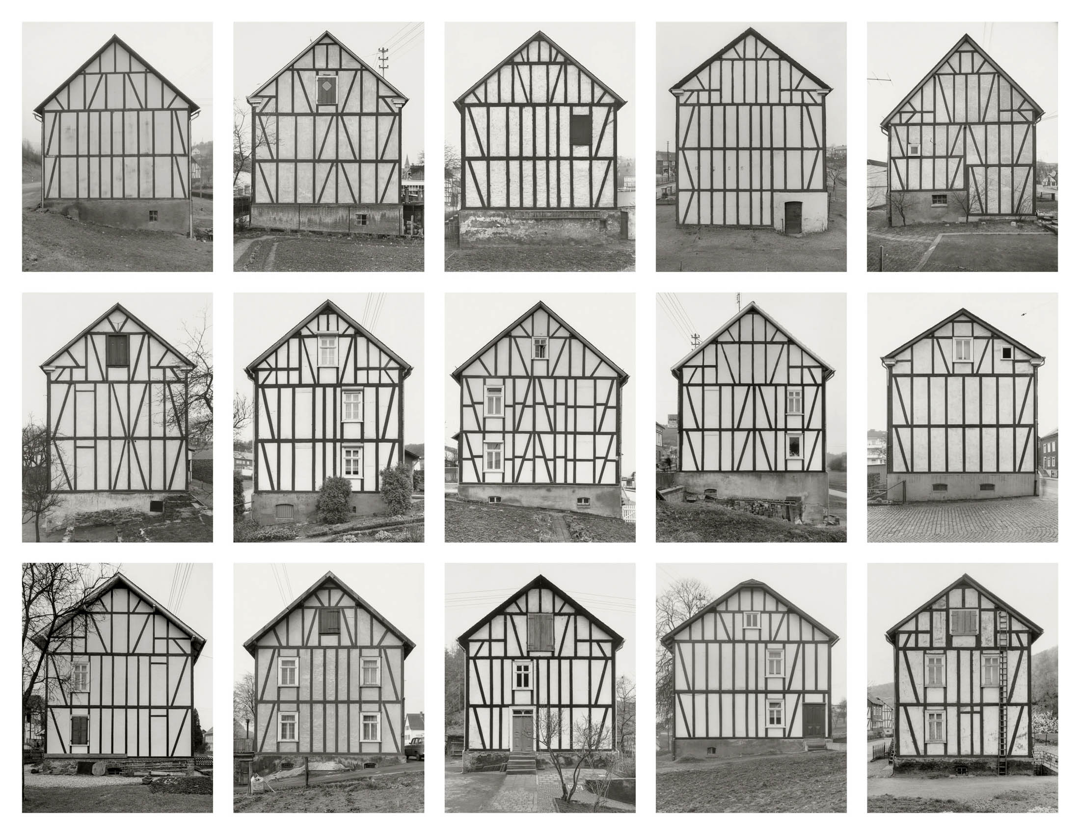 Framework Houses by Bernd and Hilla Becher