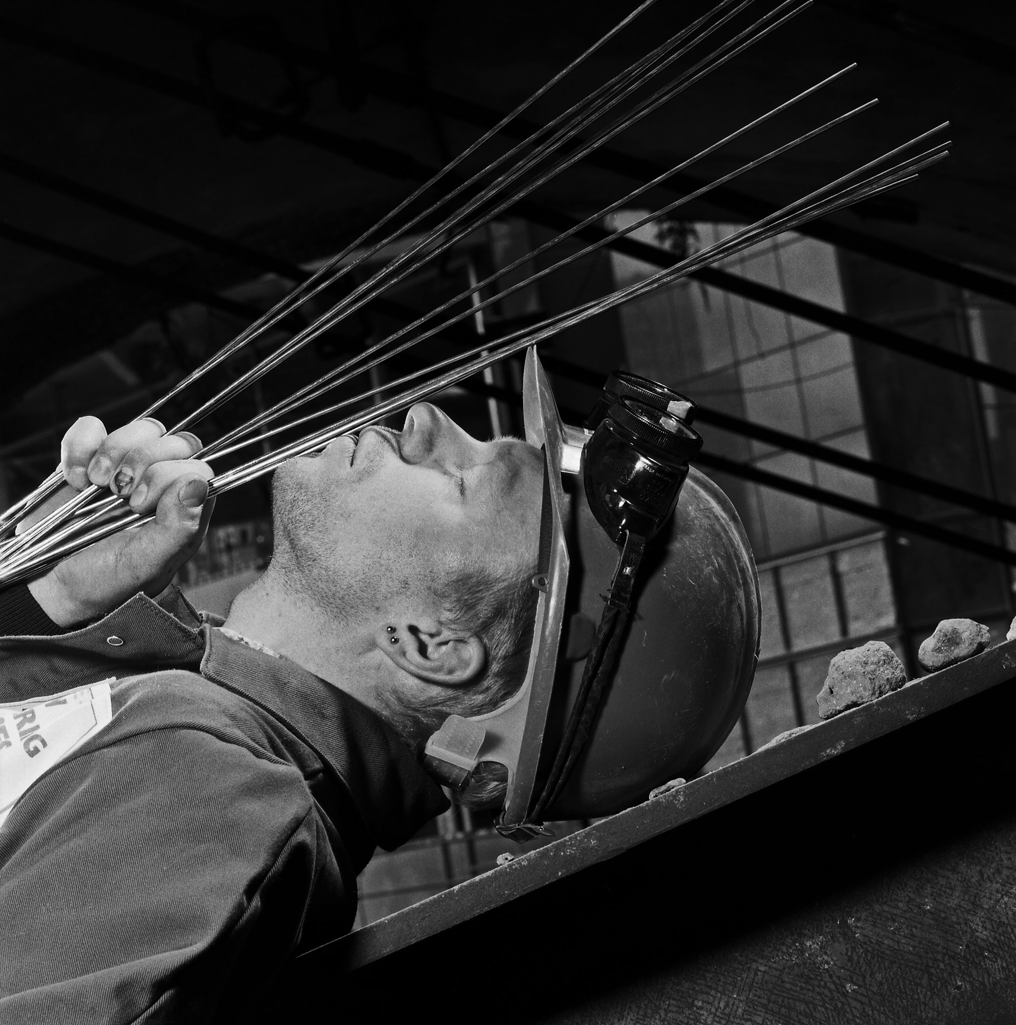 Welder, Broadgate — Brian Griffin