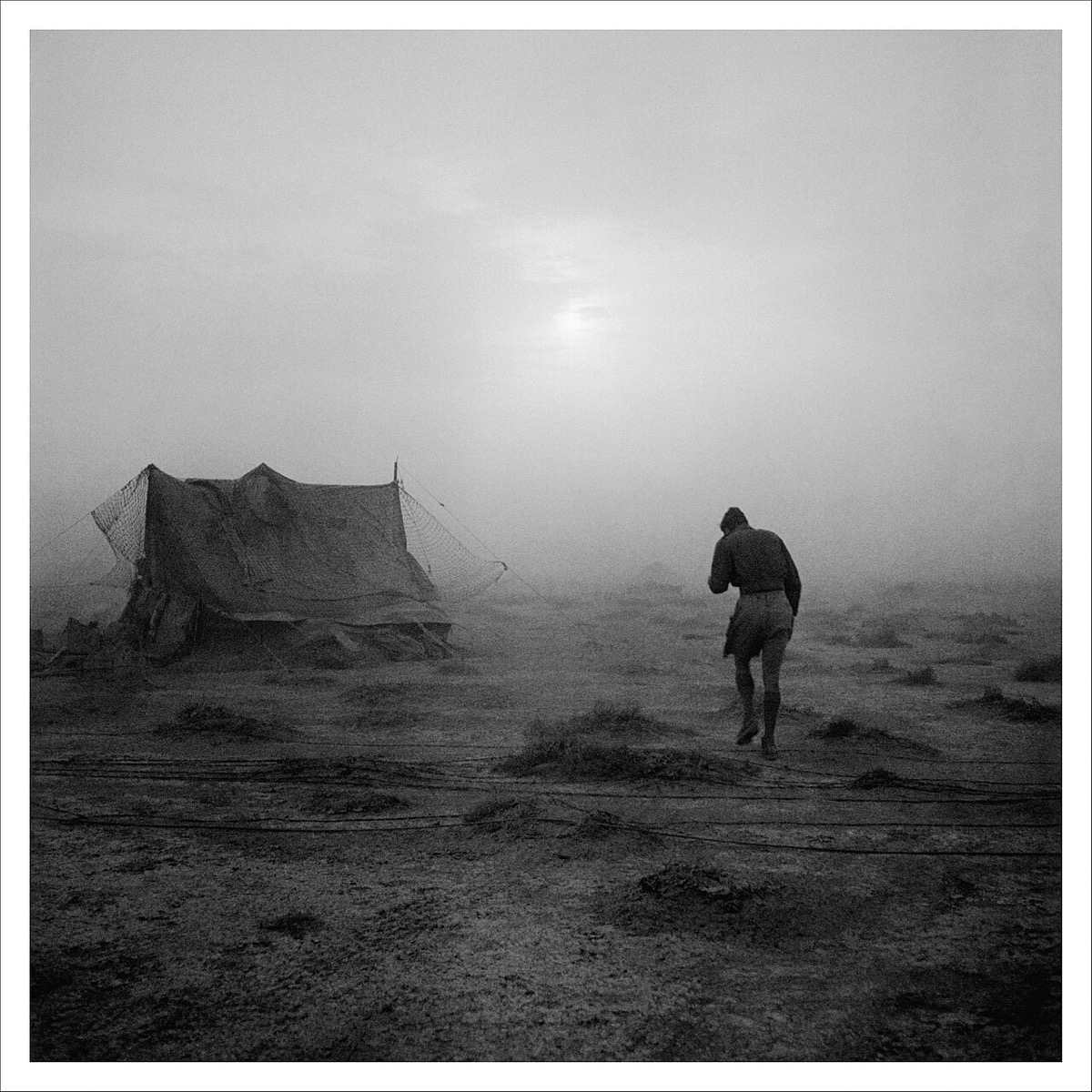 Soldier in Sandstorm, Western Desert, 1942 — Cecil Beaton