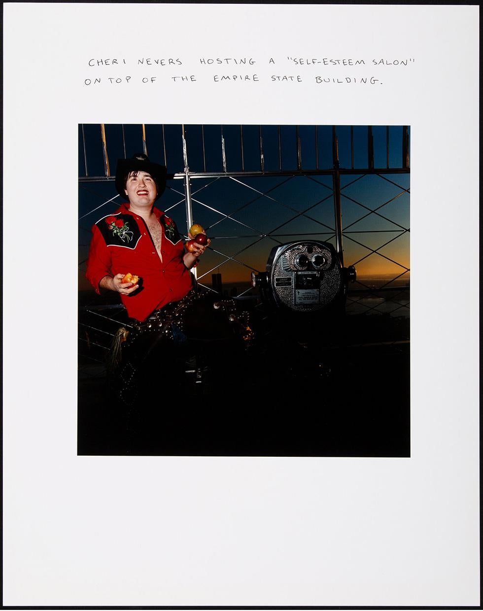 Cheri Nevers at the Empire State Building — Chris Verene, 1998