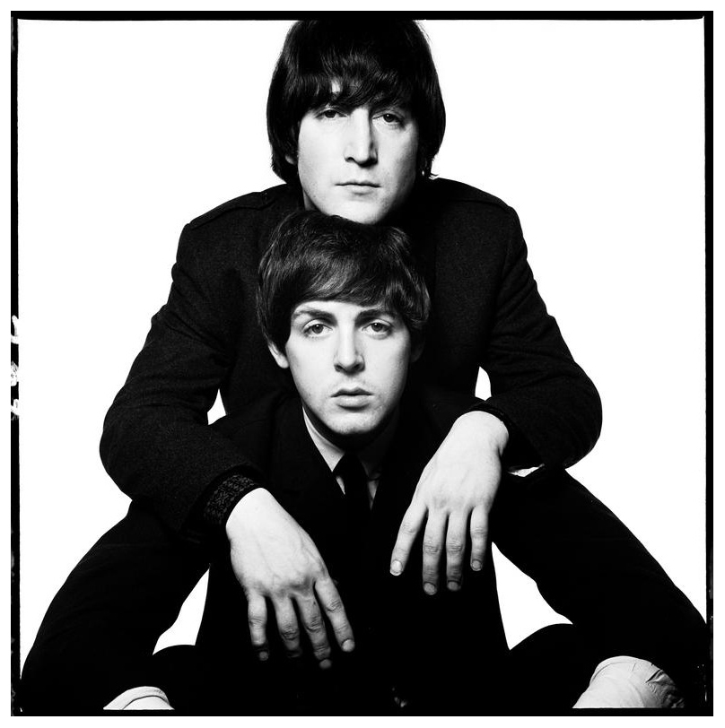 John Lennon and Paul McCartney, 1965 — David Bailey