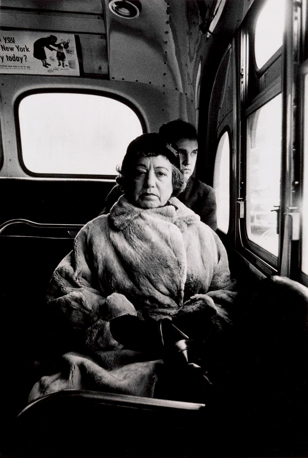 Lady on a Bus, New York City, 1957