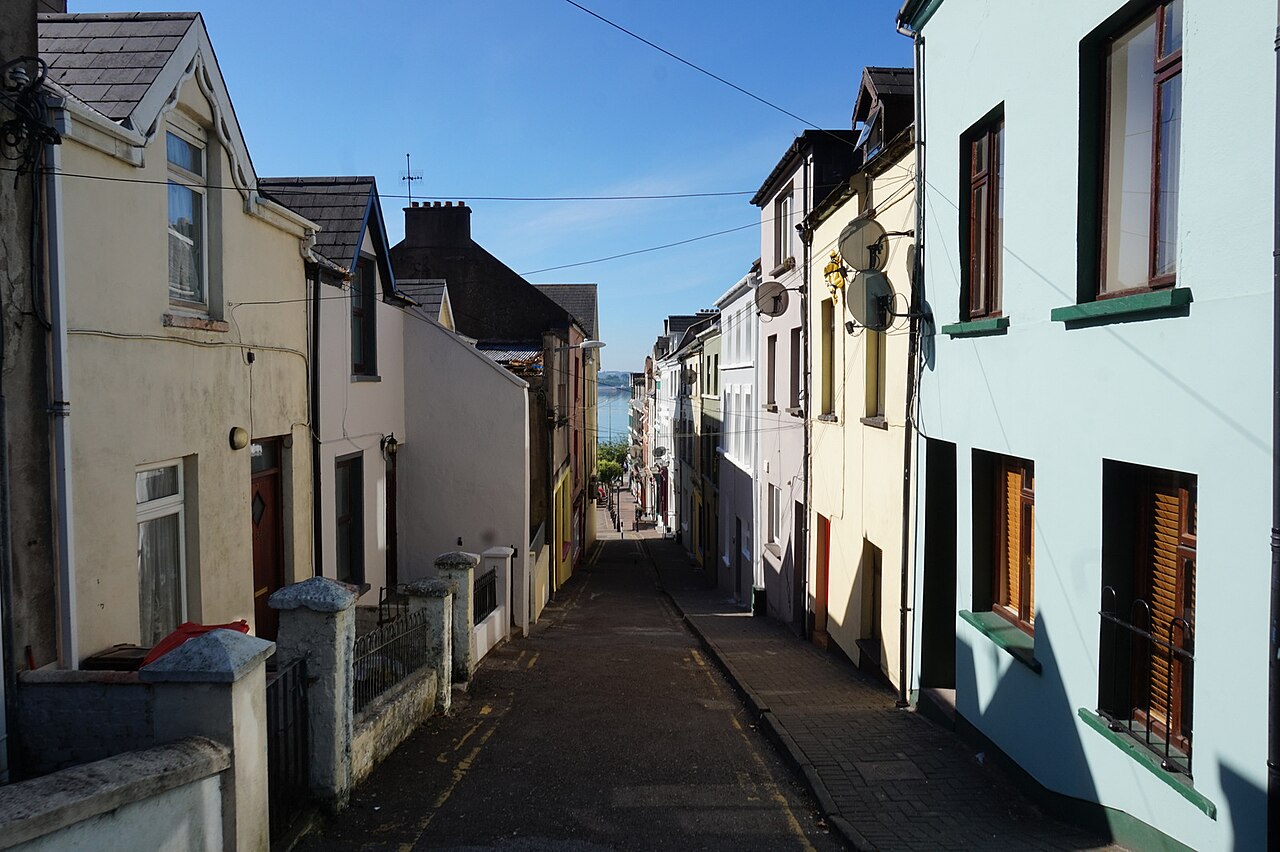 Street scene in Cobh, Ireland — the coastal town where DuBois created his acclaimed series on adolescence and community