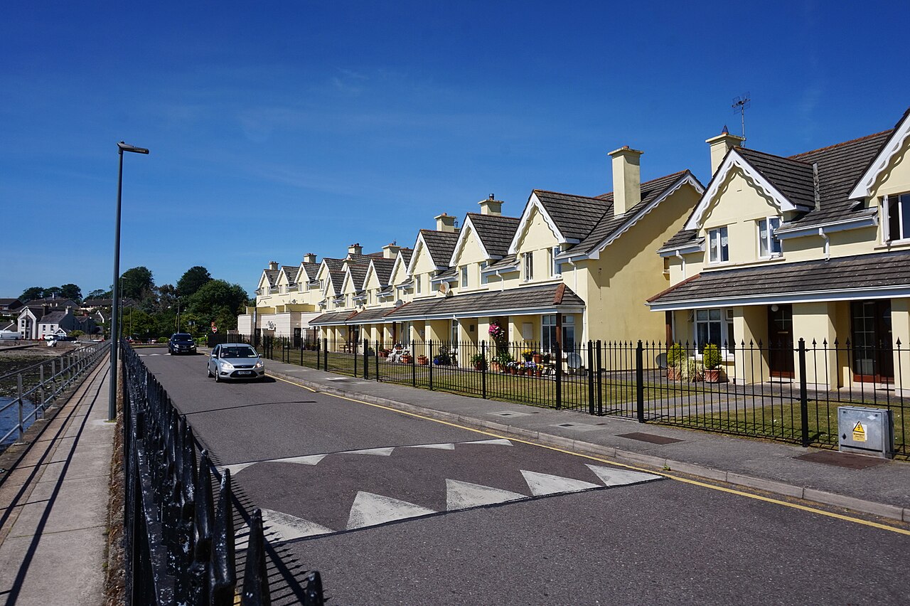 Residential housing in Cobh, Ireland — the social housing estates where DuBois spent five summers with local teenagers
