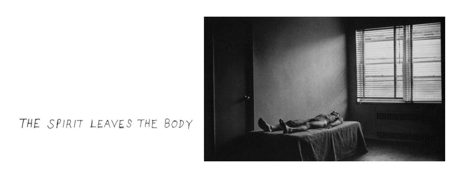 The Spirit Leaves the Body — Duane Michals, 1968