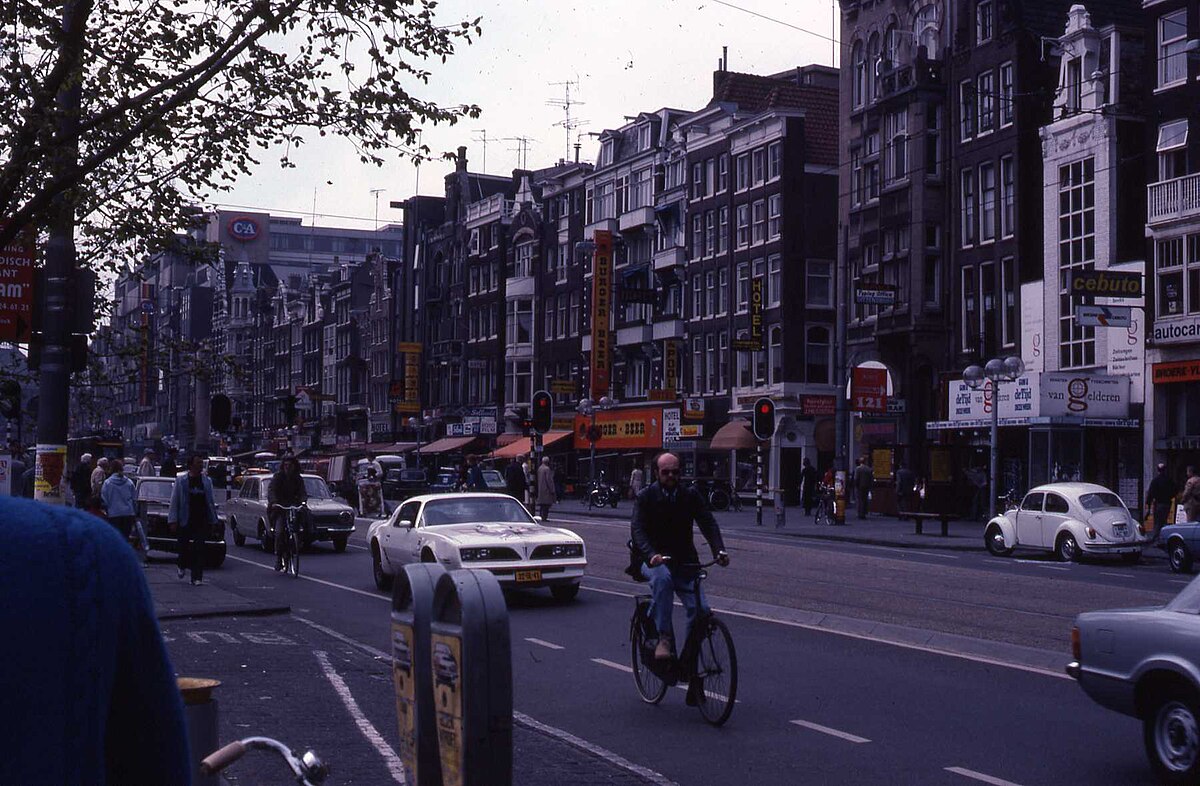 Amsterdam street scene, 1978 — evoking the Dutch documentary tradition of Hans Aarsman's early career