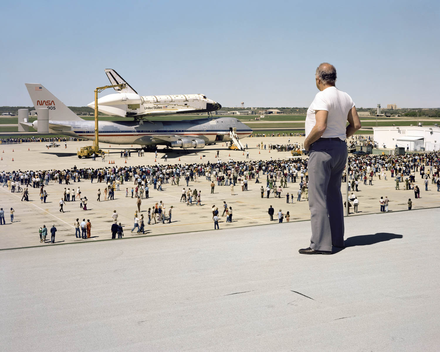 Space Shuttle Columbia Lands at Kelly Lackland Air Force Base, San Antonio, Texas, 1979 by Joel Sternfeld
