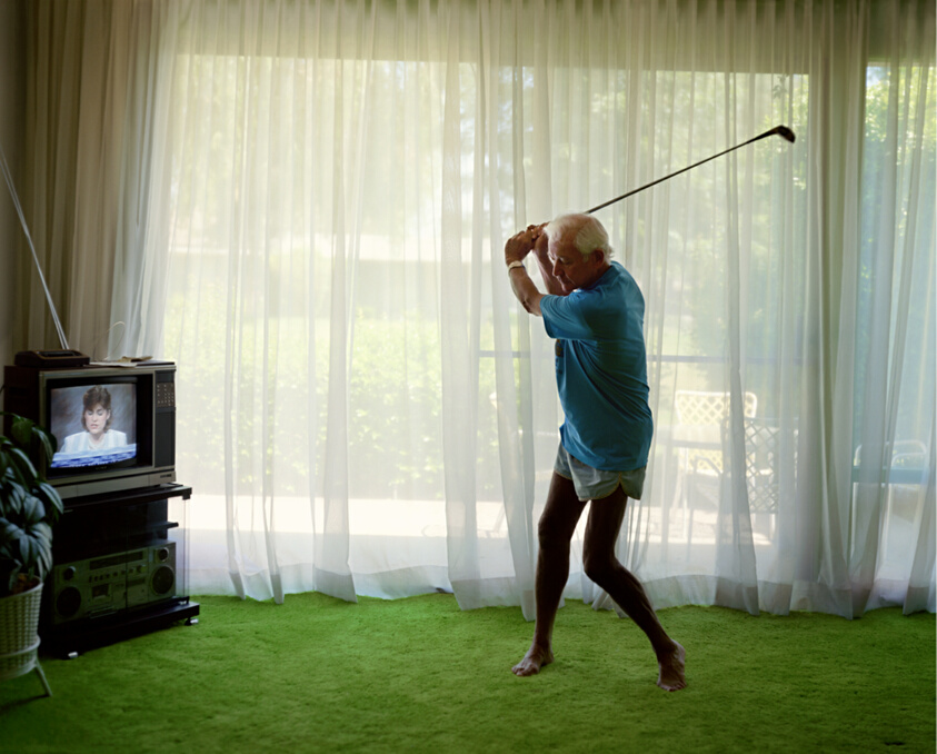 Practicing Golf Swing, from Pictures from Home, 1986