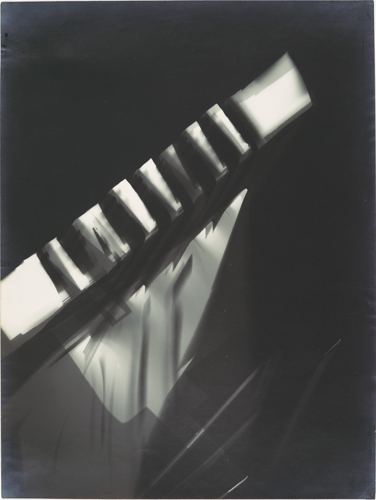 Photogram by L&aacute;szl&oacute; Moholy-Nagy, gelatin silver print, 1926