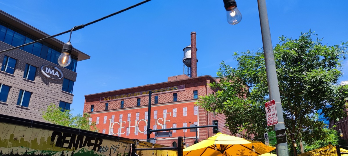 Cold storage warehouse facade with blank industrial wall surfaces characteristic of the New Topographics aesthetic