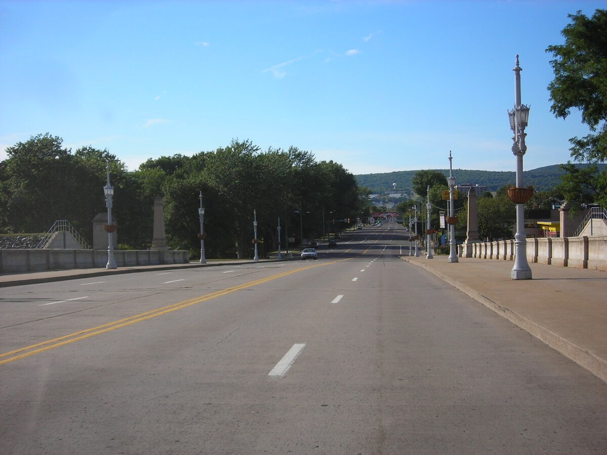 Street scene in Wilkes-Barre, Pennsylvania