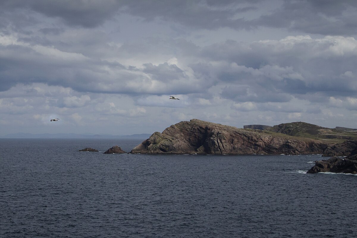 Dramatic sea cliffs of Tory Island, County Donegal, Ireland