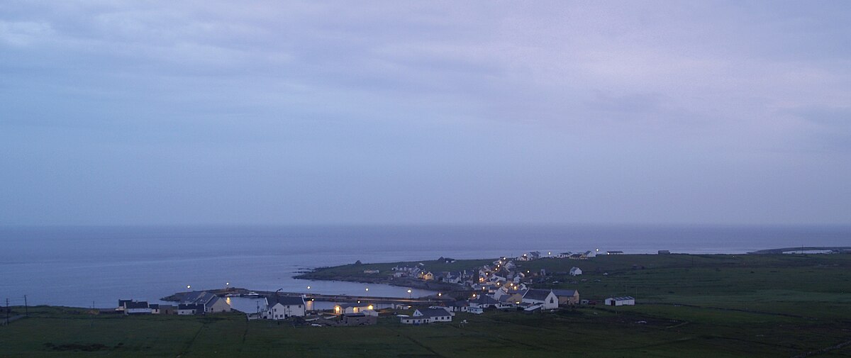 Evening light over Tory Island, County Donegal, Ireland