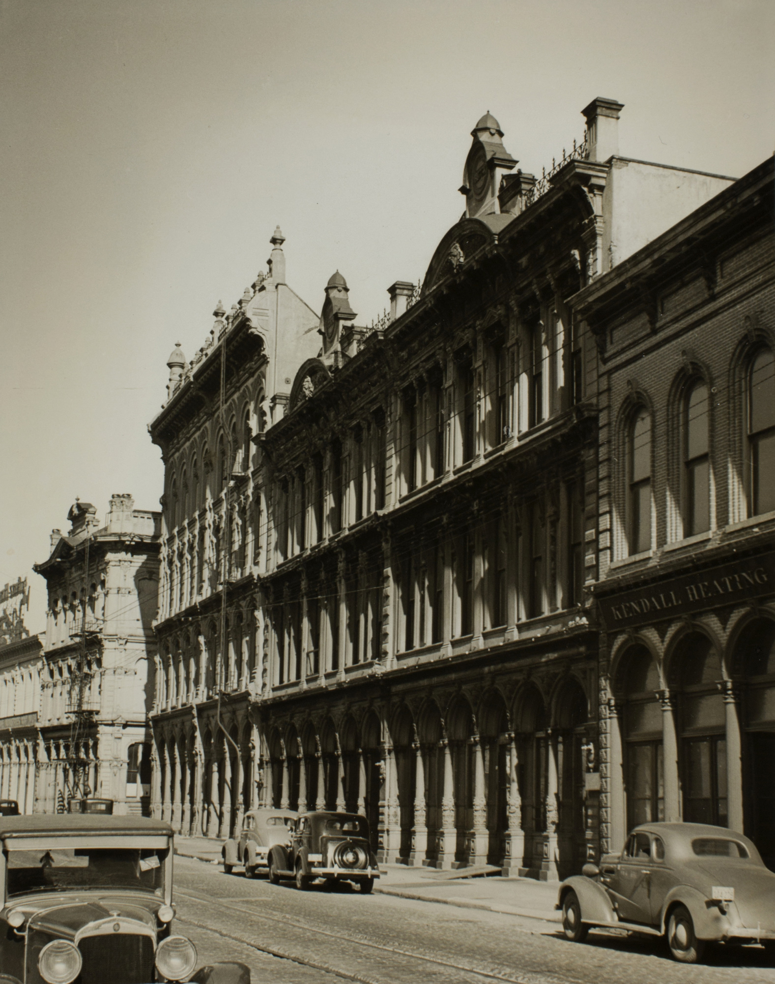 The Iron Fronts, Portland, Oregon, ca. 1939 — Minor White