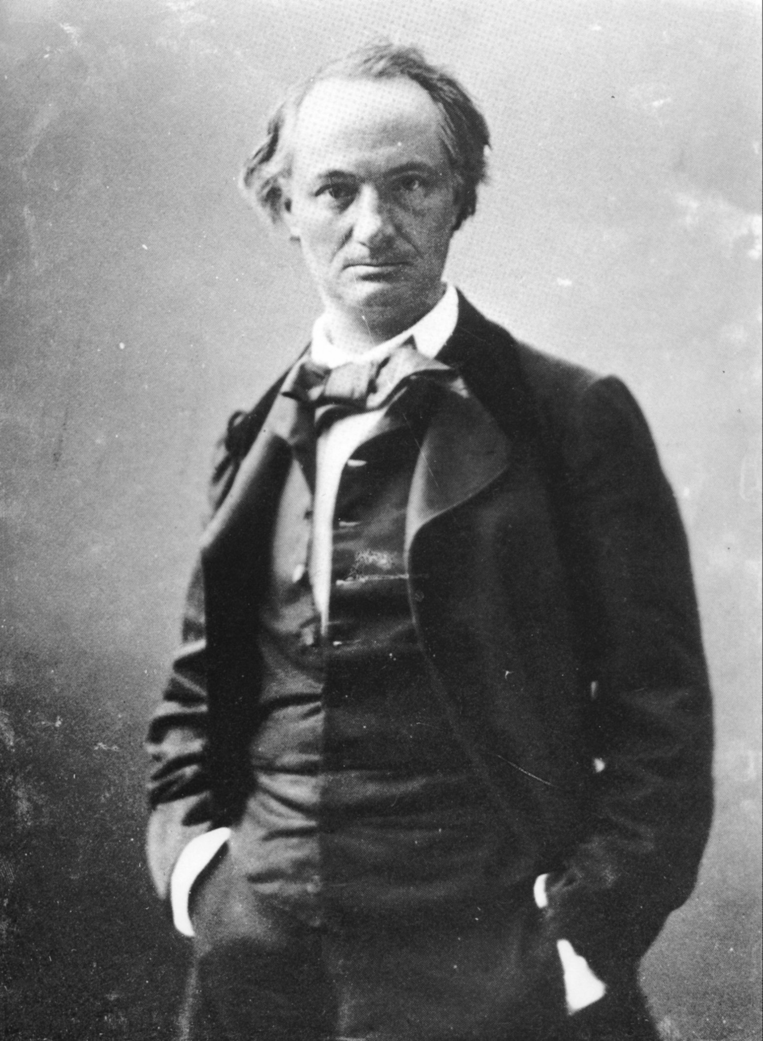 Charles Baudelaire, photographed by Nadar, c. 1855