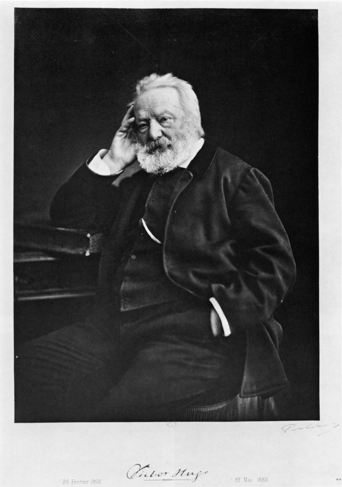 Victor Hugo, photographed by Nadar, c. 1884