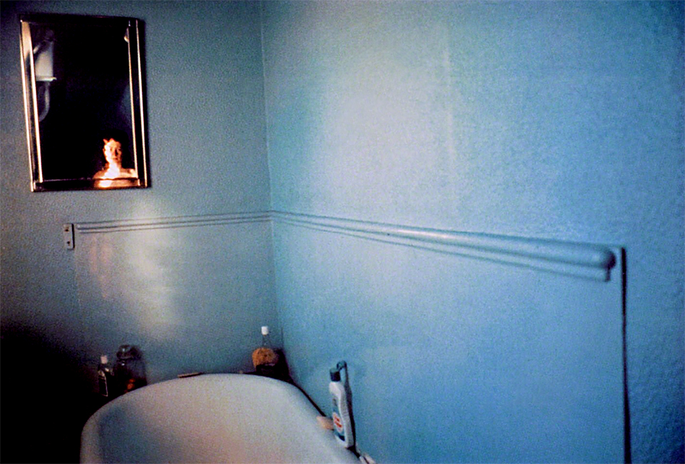Self-Portrait in Blue Bathroom, London, 1980