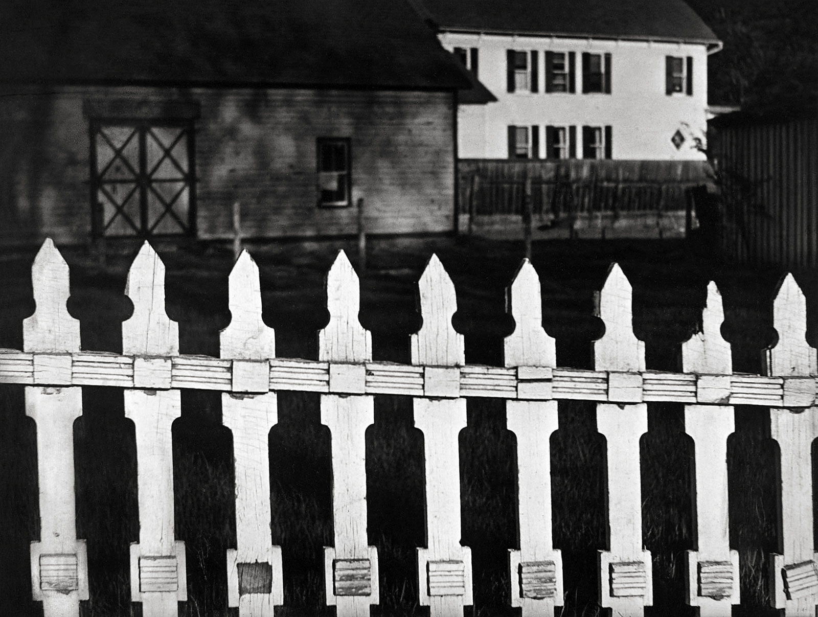 White Fence, Port Kent, New York, 1916 by Paul Strand