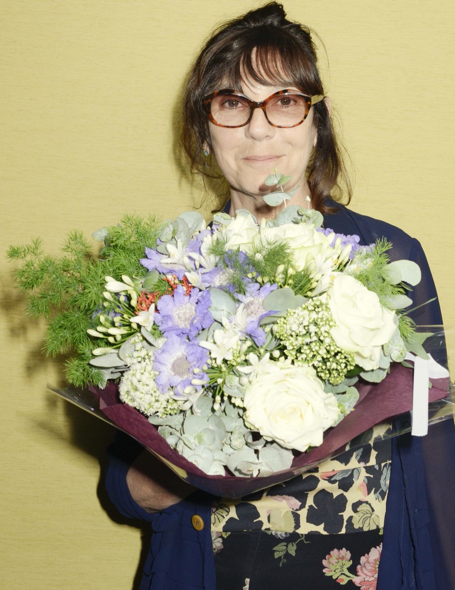 Sophie Calle receiving a FILAF d'Honneur award