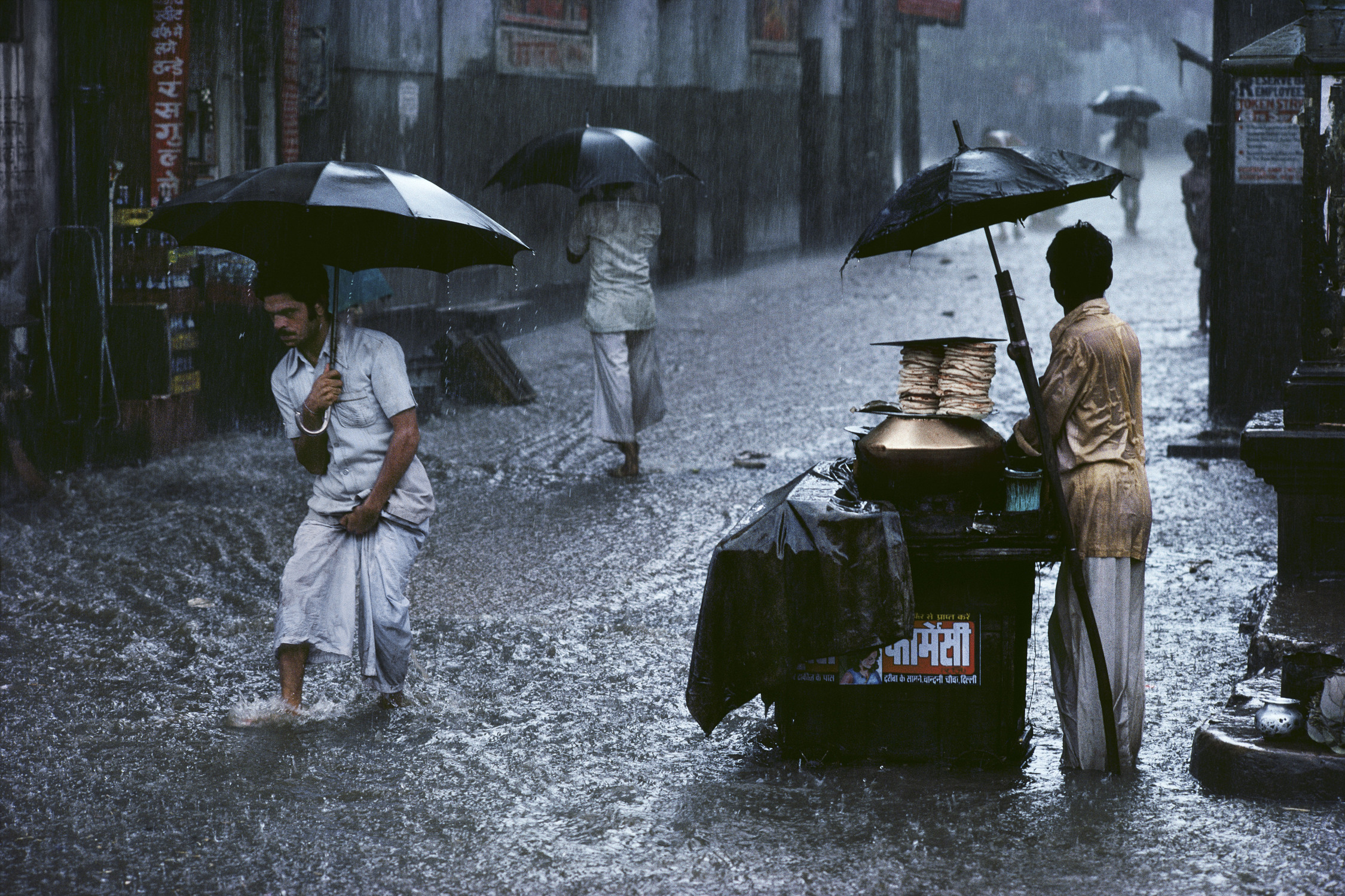 Monsoon, Chandni Chowk, Old Delhi by Steve McCurry