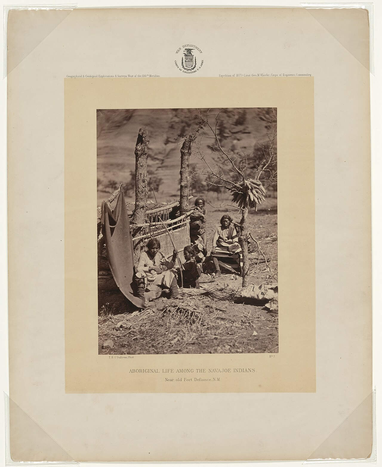 Aboriginal Life Among the Navajoe, Near Old Fort Defiance, New Mexico, 1873 — Timothy H. O'Sullivan
