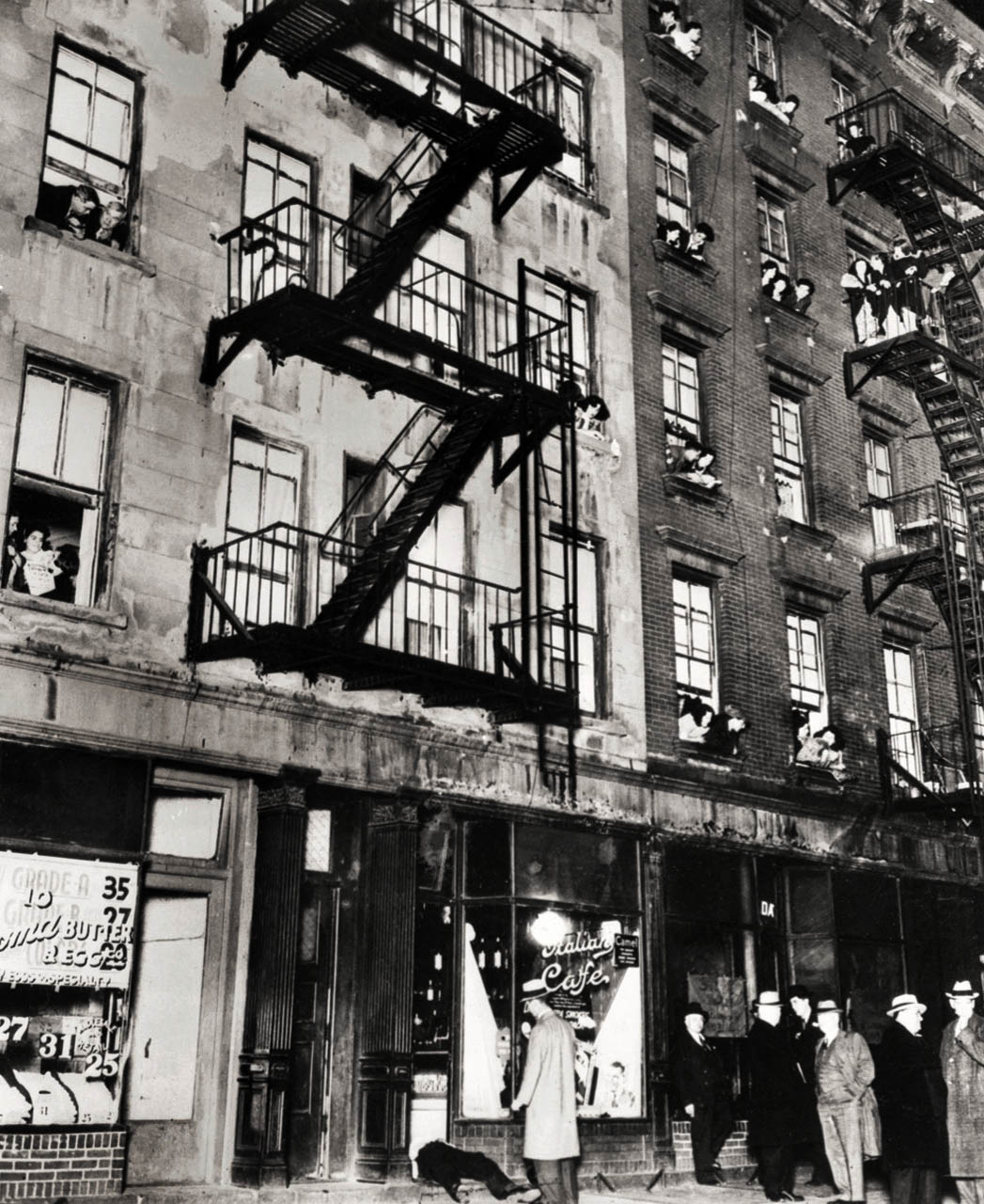 Balcony Seats at a Murder by Weegee
