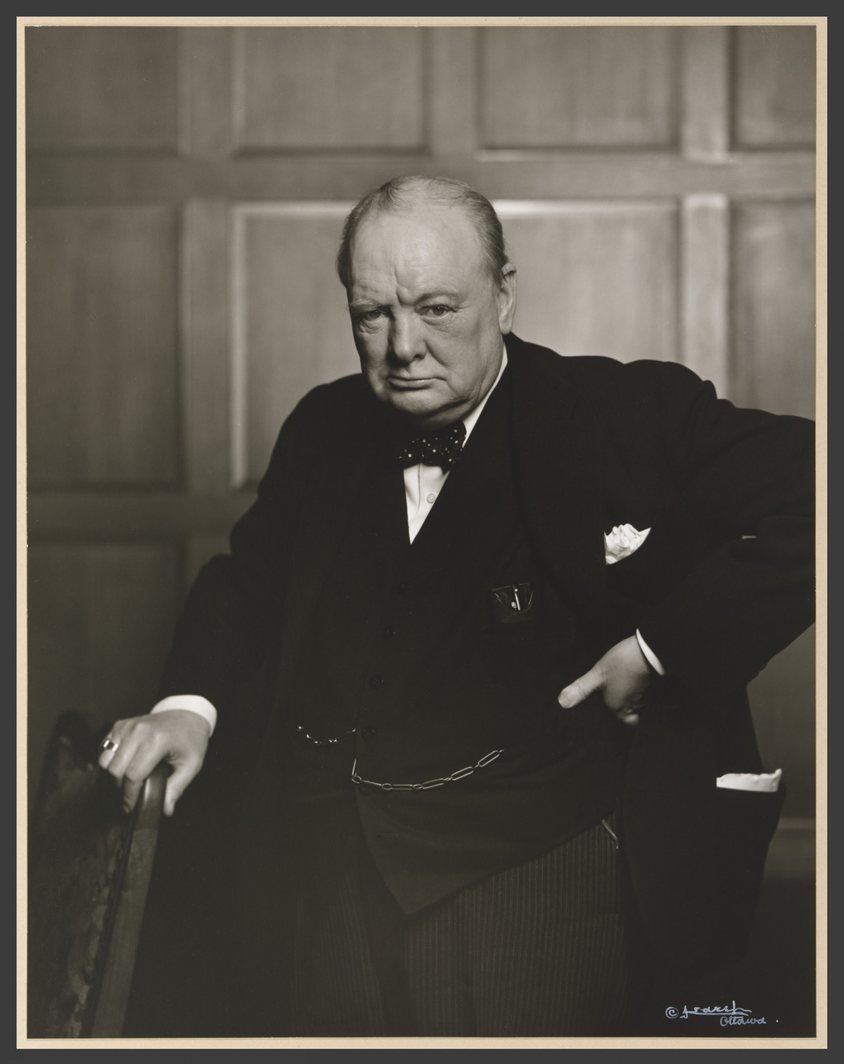Winston Churchill, Ottawa, 1941 — Yousuf Karsh