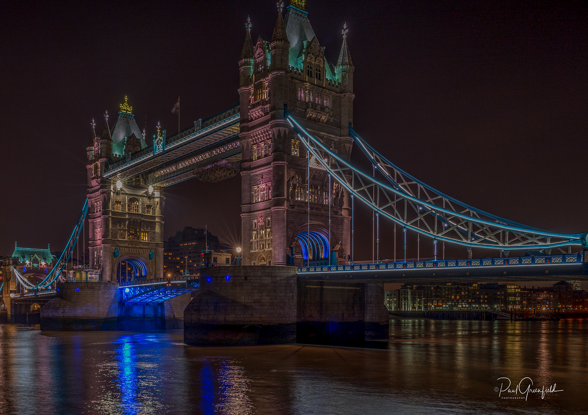 Tower bridge at night